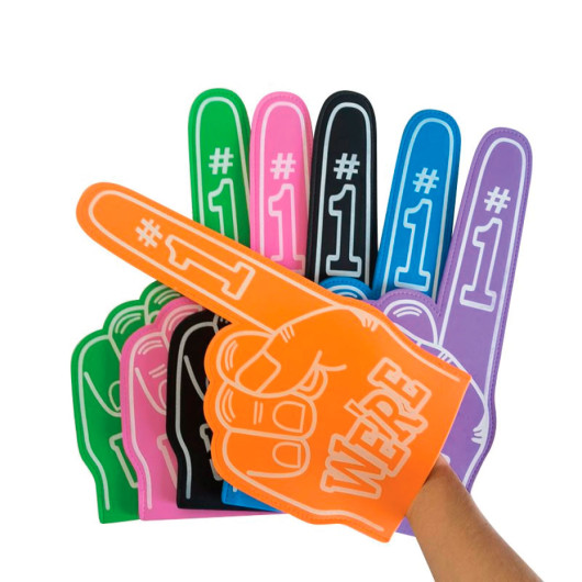 Sublimated Foam Hands On